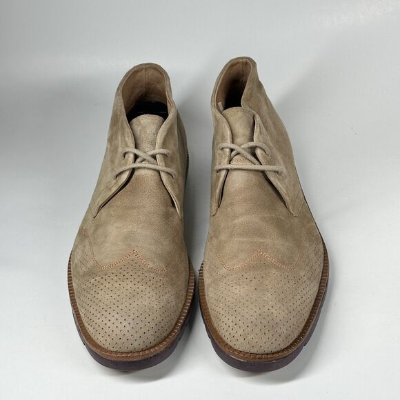Donald J Pliner Boots Men’s Size 10 M Suede Wingtip Ankle Chukka Tan Ermes-Ma main image 5